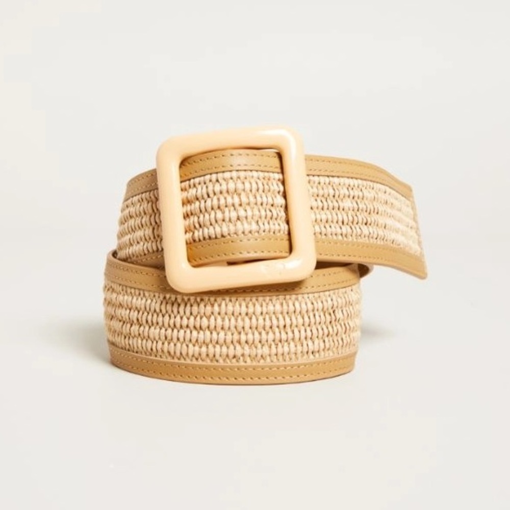 NWT Weekend Max Mara Label-cut Raffia Effect Belt Size: Medium Spring/Summer